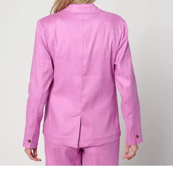 Estudio Park  Blazer Lightweight Relaxed Fit Linen Blend Size 2x NwOT - Picture 2 of 9